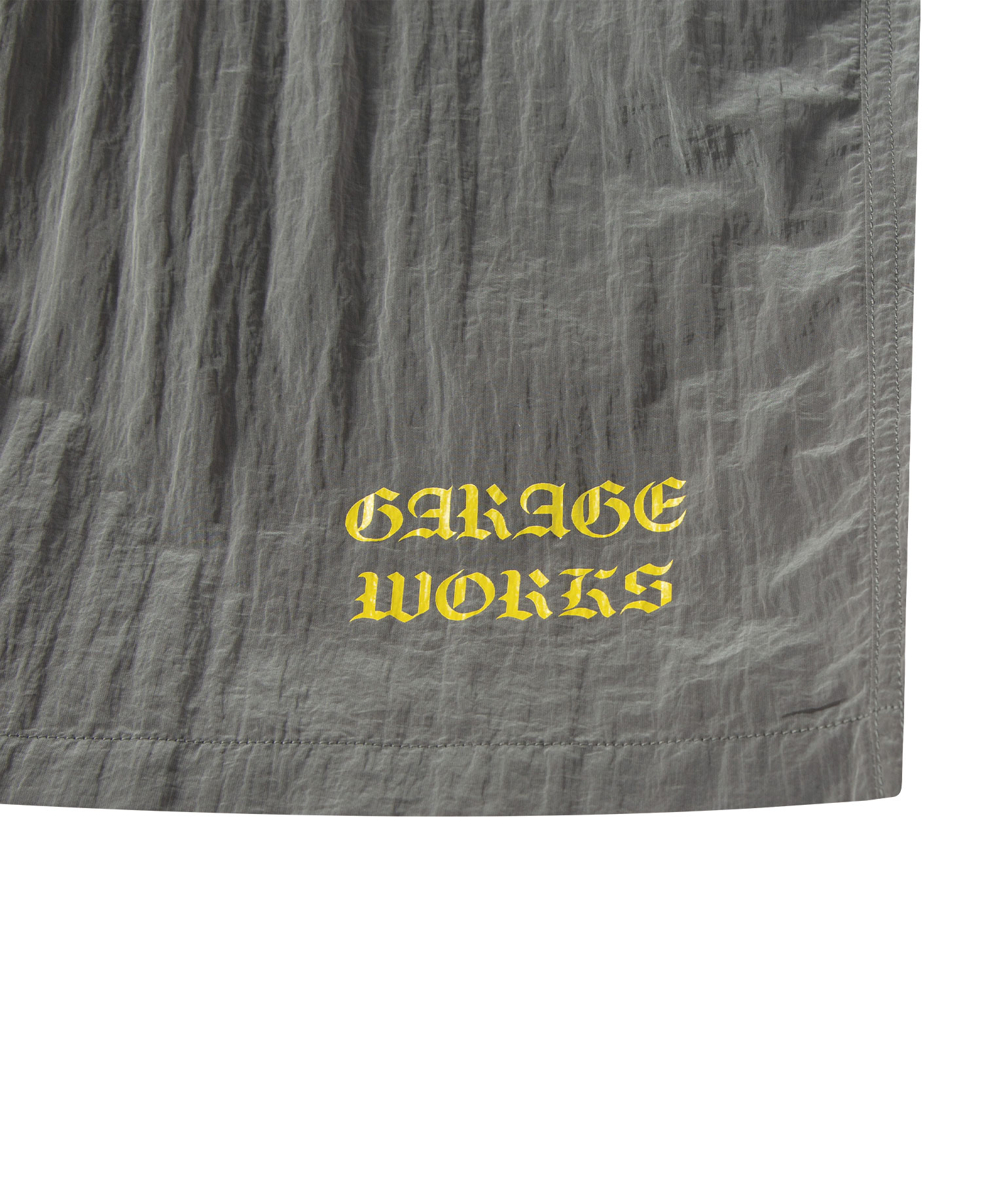 INSANE BASIC GRAPHIC NYLON SHORTS_GRAY