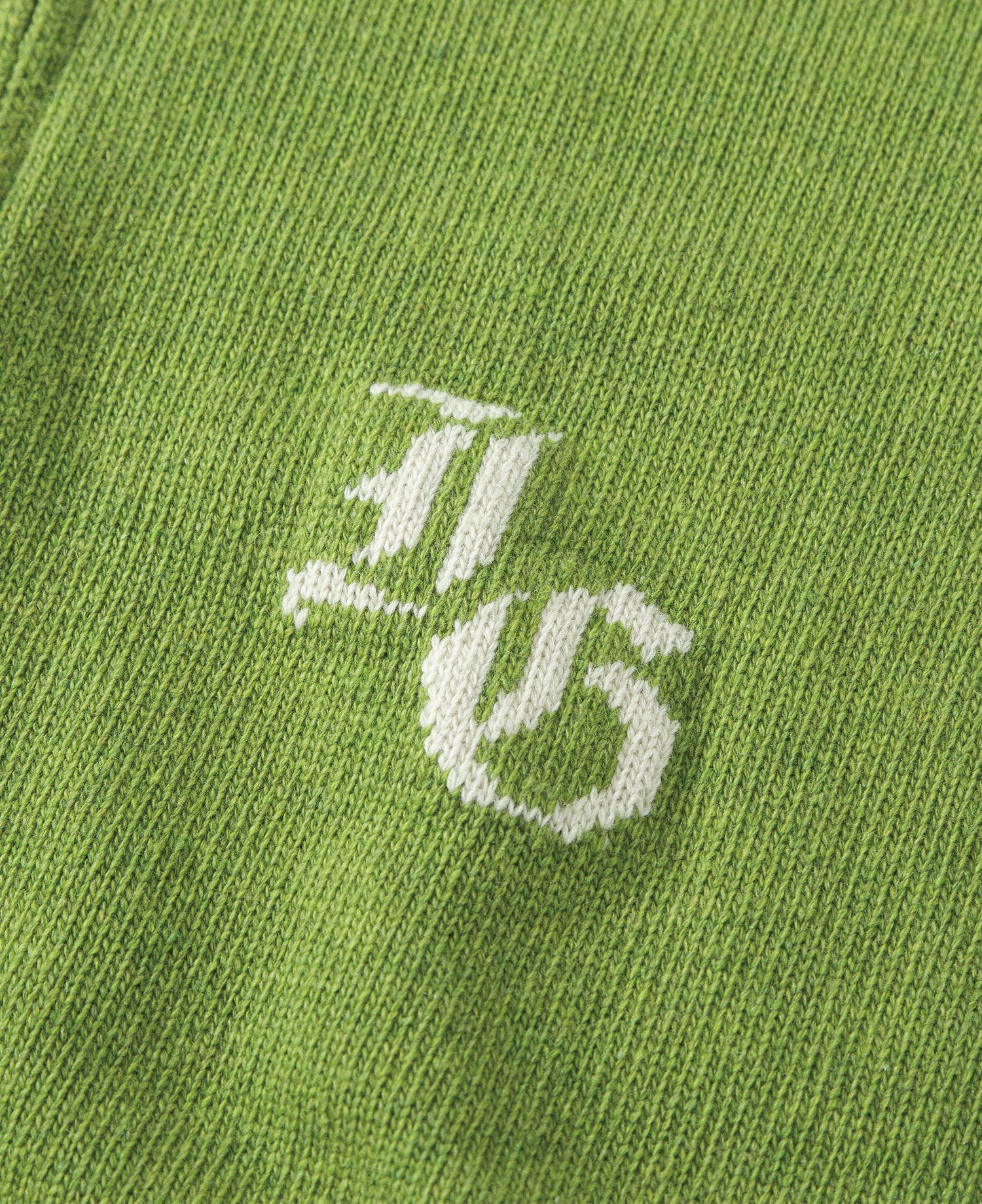INSANE BASIC FULL ZIP-UP KNIT_GREEN