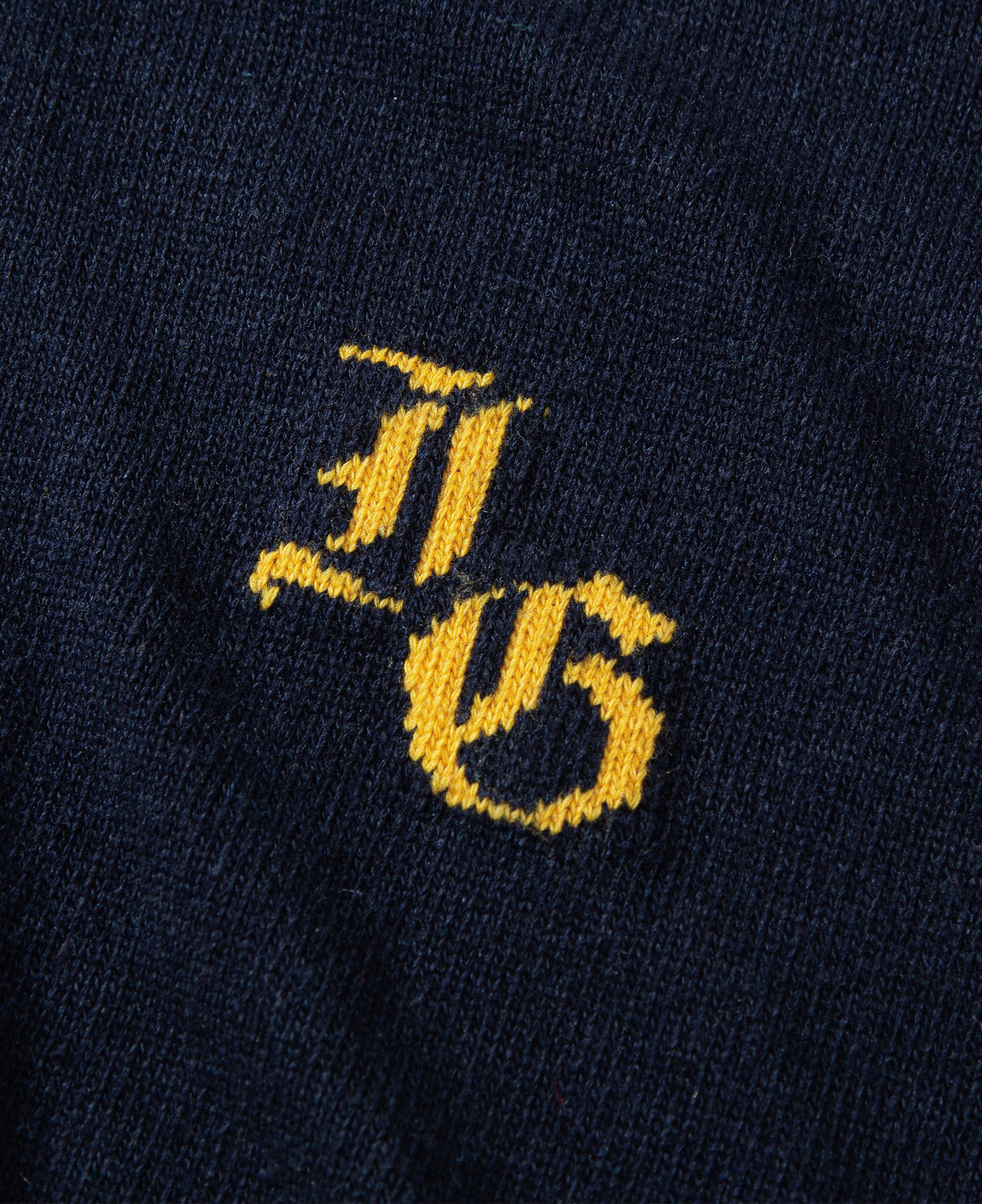 INSANE BASIC FULL ZIP-UP KNIT_NAVY