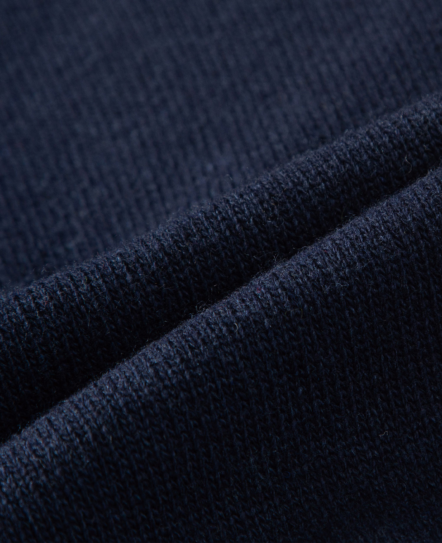 INSANE BASIC FULL ZIP-UP KNIT_NAVY