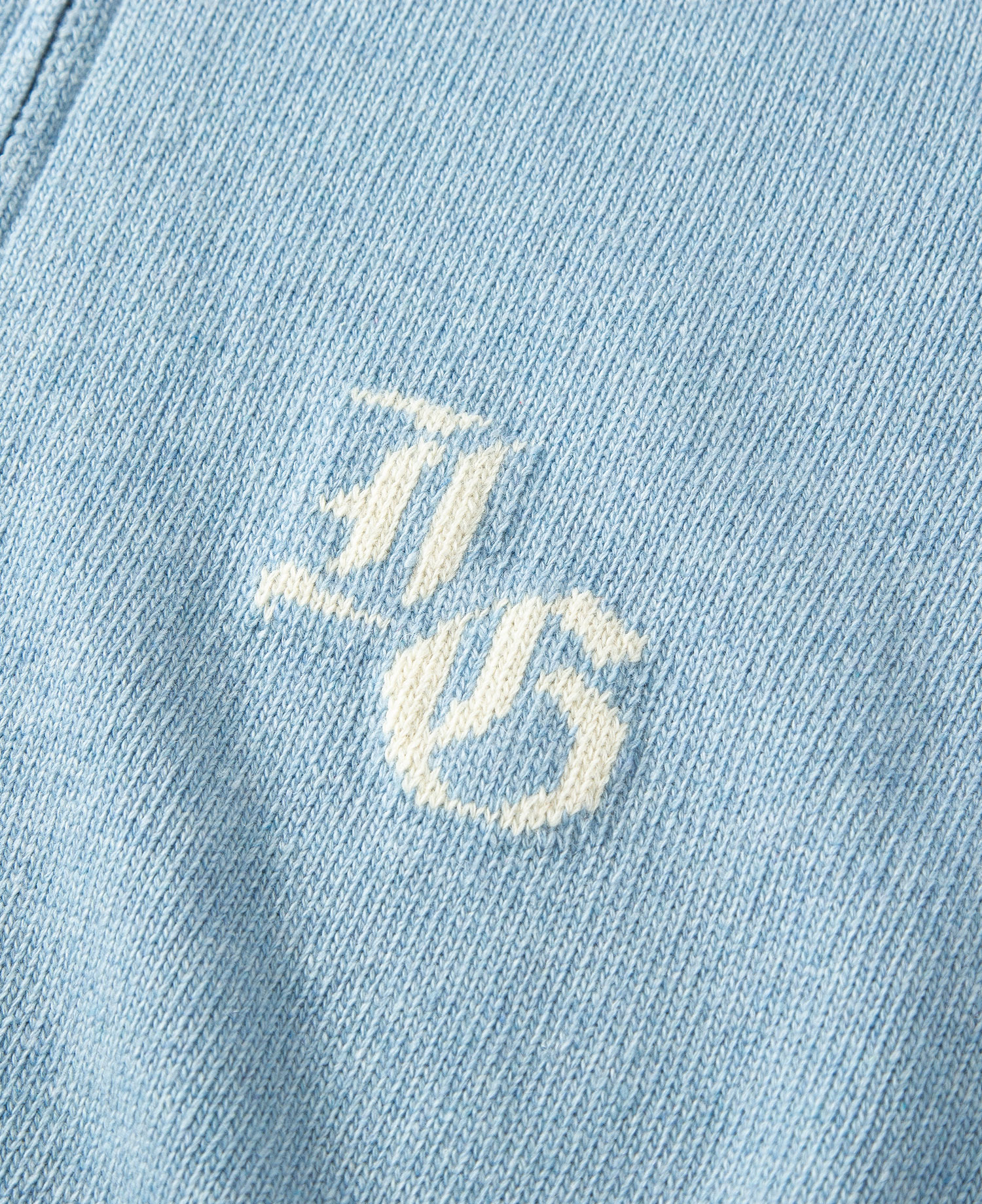 INSANE BASIC FULL ZIP-UP KNIT_LIGHT BLUE