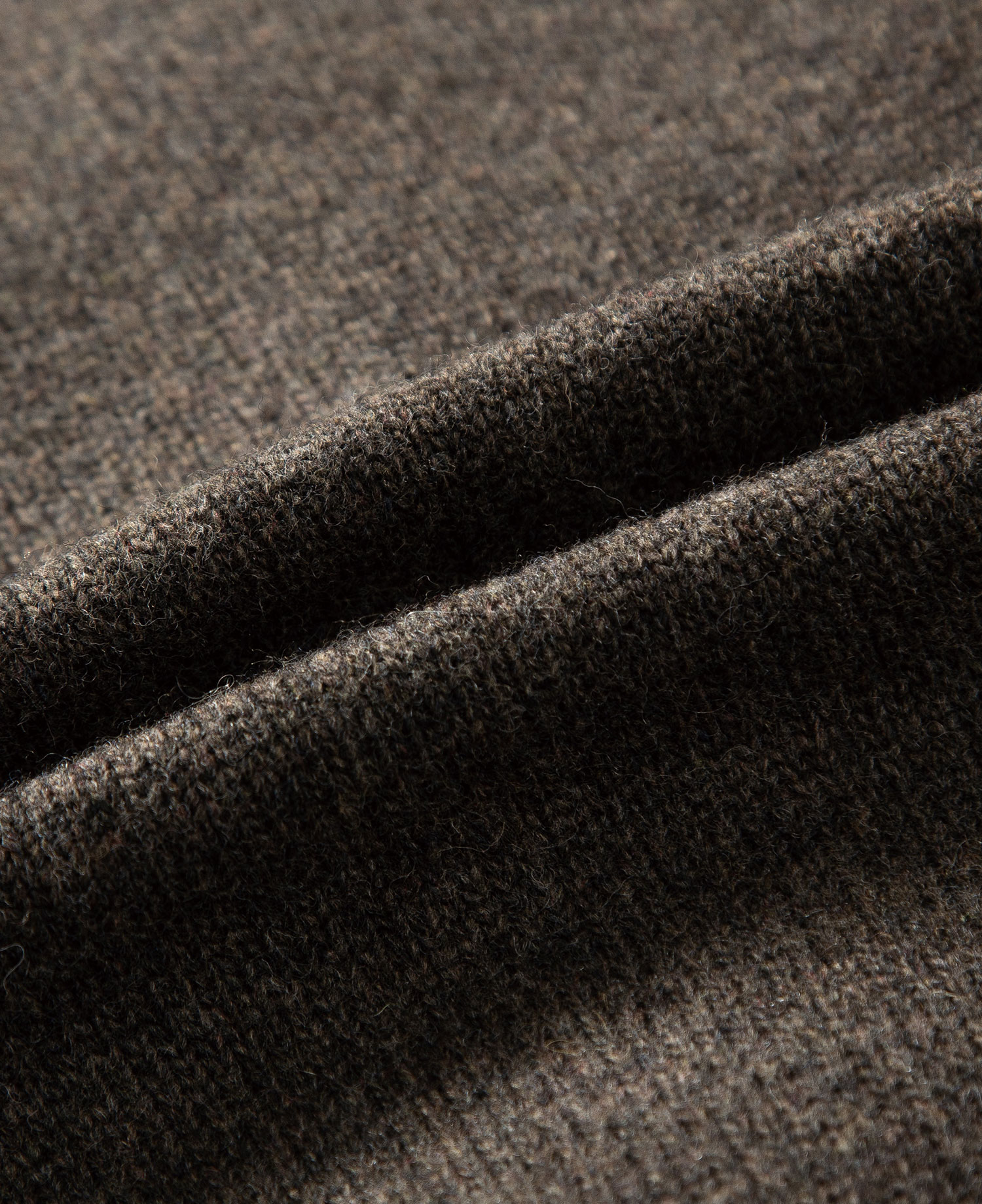 INSANE BASIC FULL ZIP-UP KNIT_KHAKI