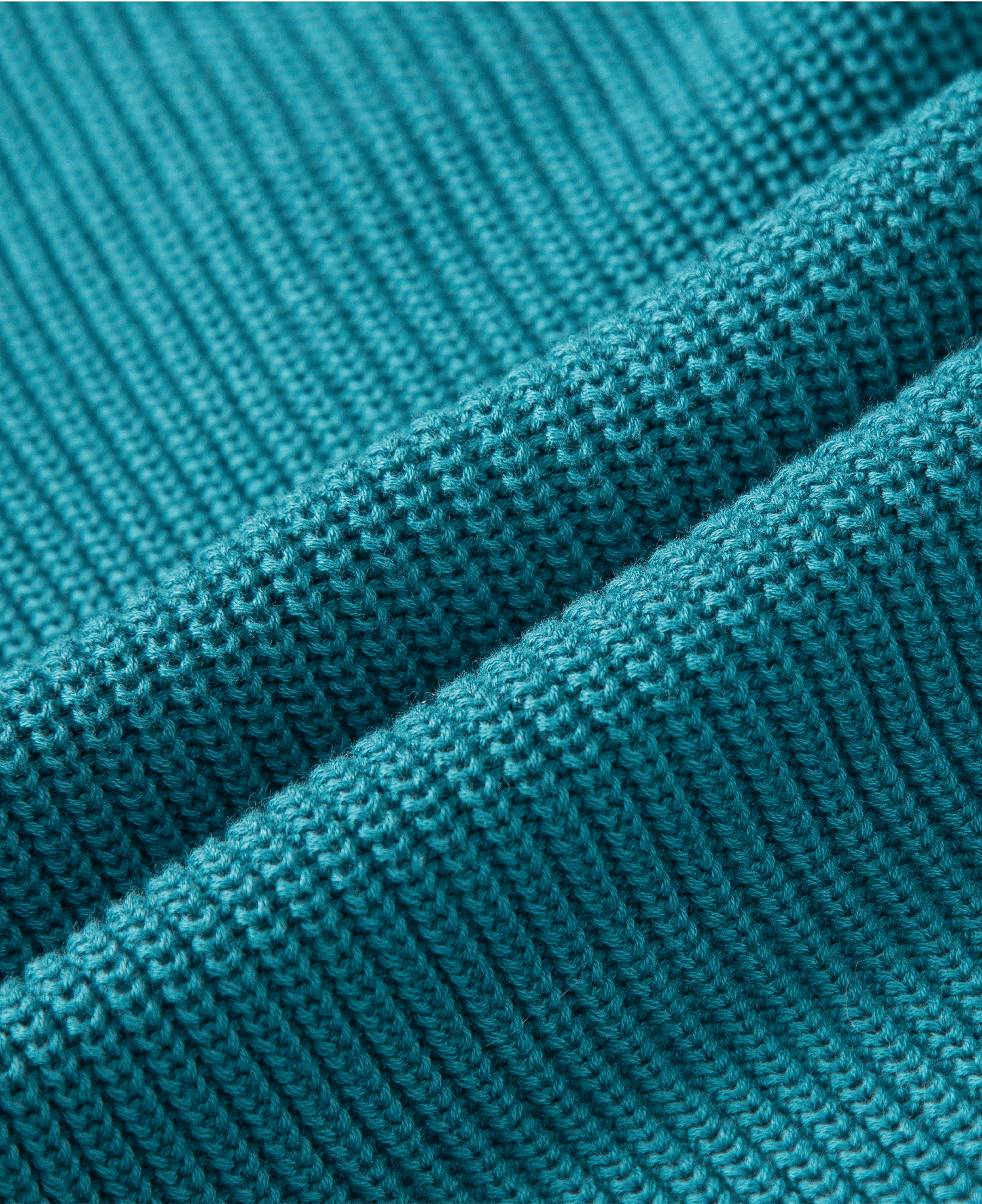 INSANE BASIC HALF ZIP-UP KNIT_TEAL