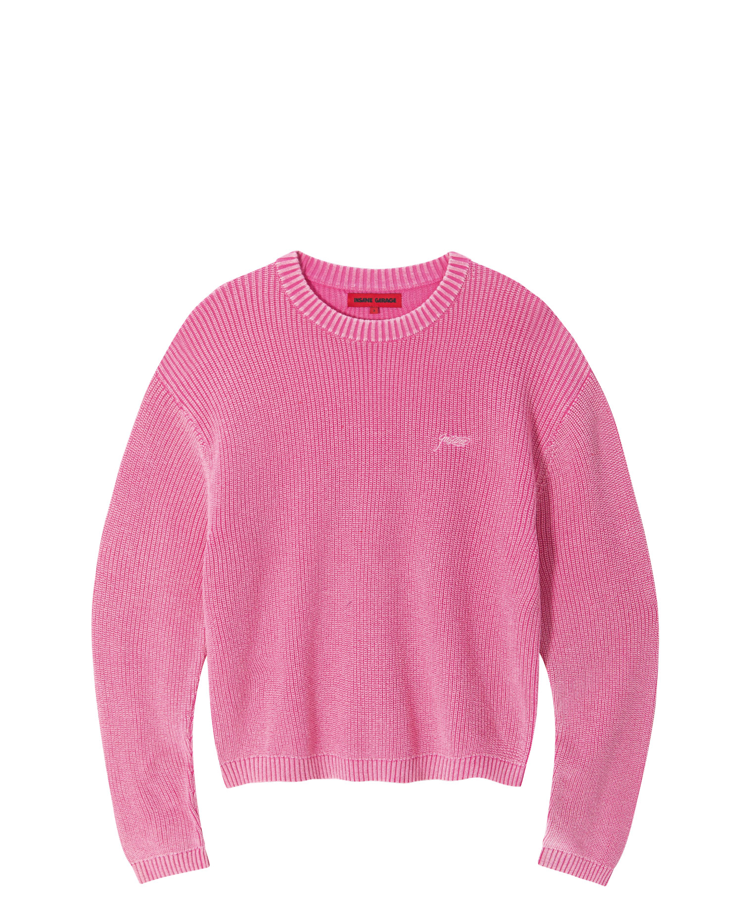 INSANE BASIC ROUND NECK KNIT_PINK