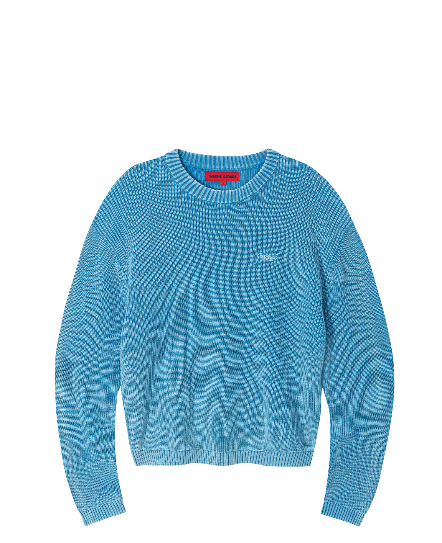 INSANE BASIC ROUND NECK KNIT_BLUE