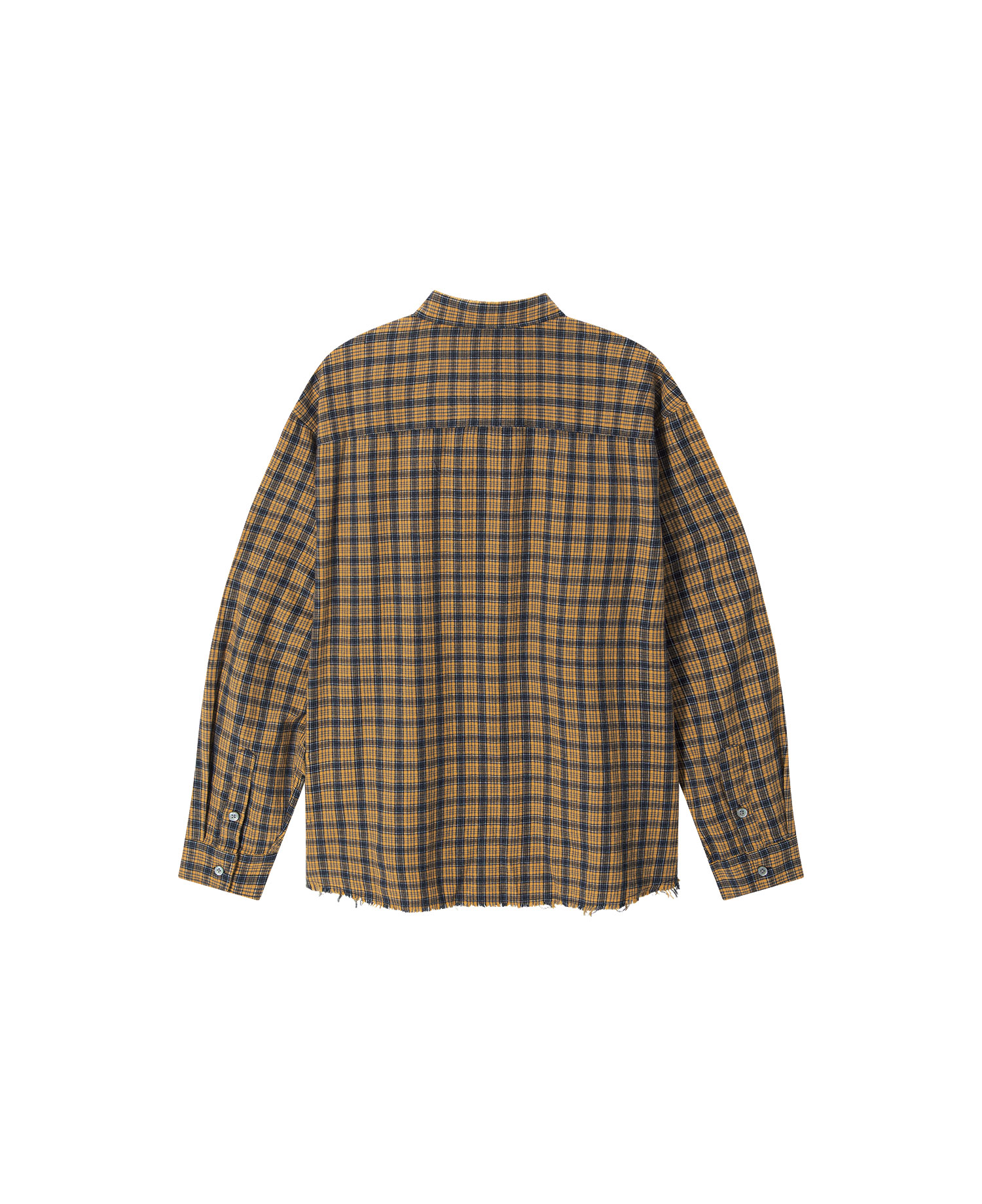 INSANE WASHED CHECK SHIRT_YELLOW