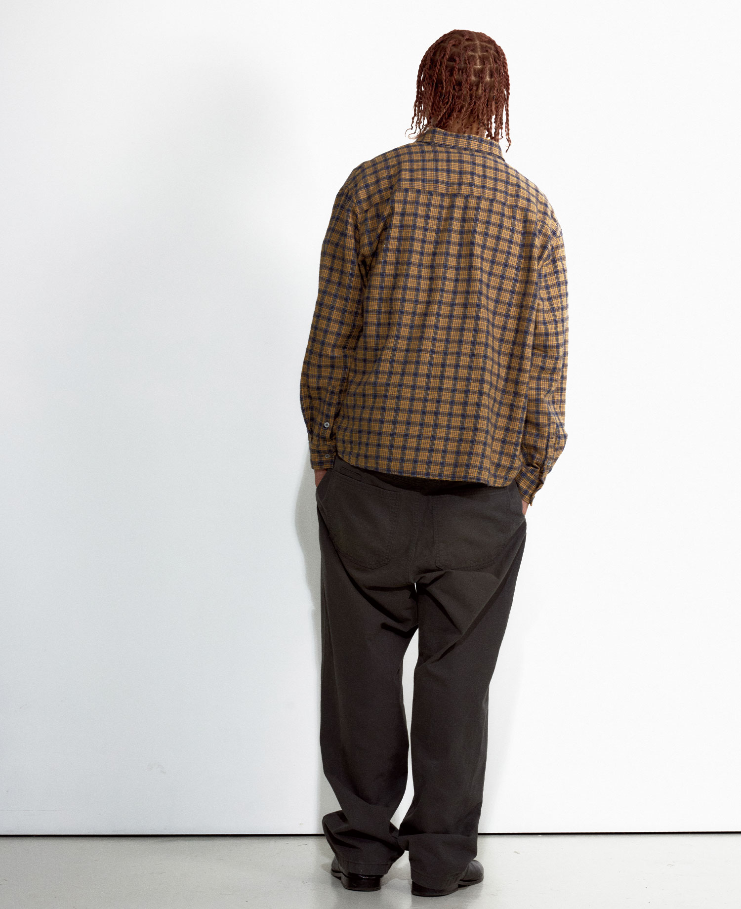 INSANE WASHED CHECK SHIRT_YELLOW