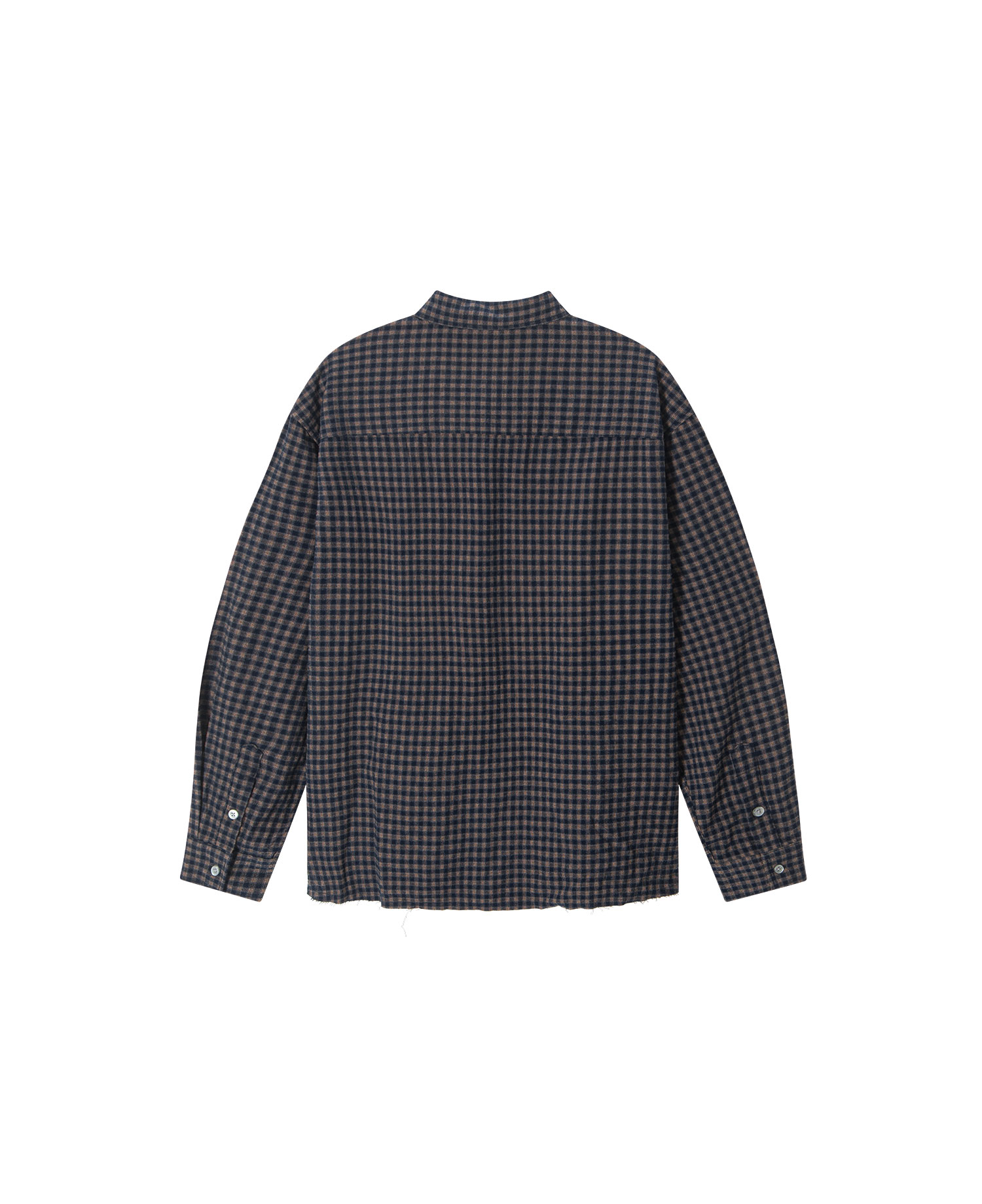 INSANE WASHED CHECK SHIRT_NAVY