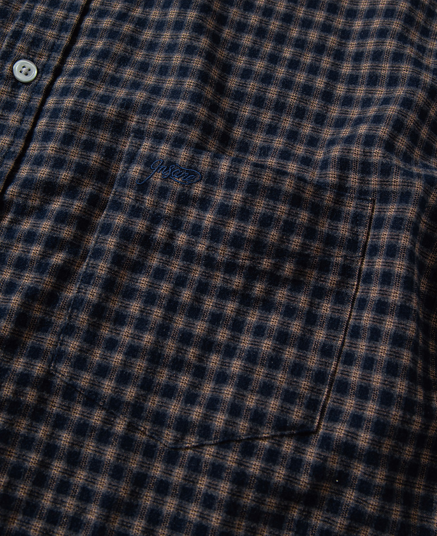 INSANE WASHED CHECK SHIRT_NAVY