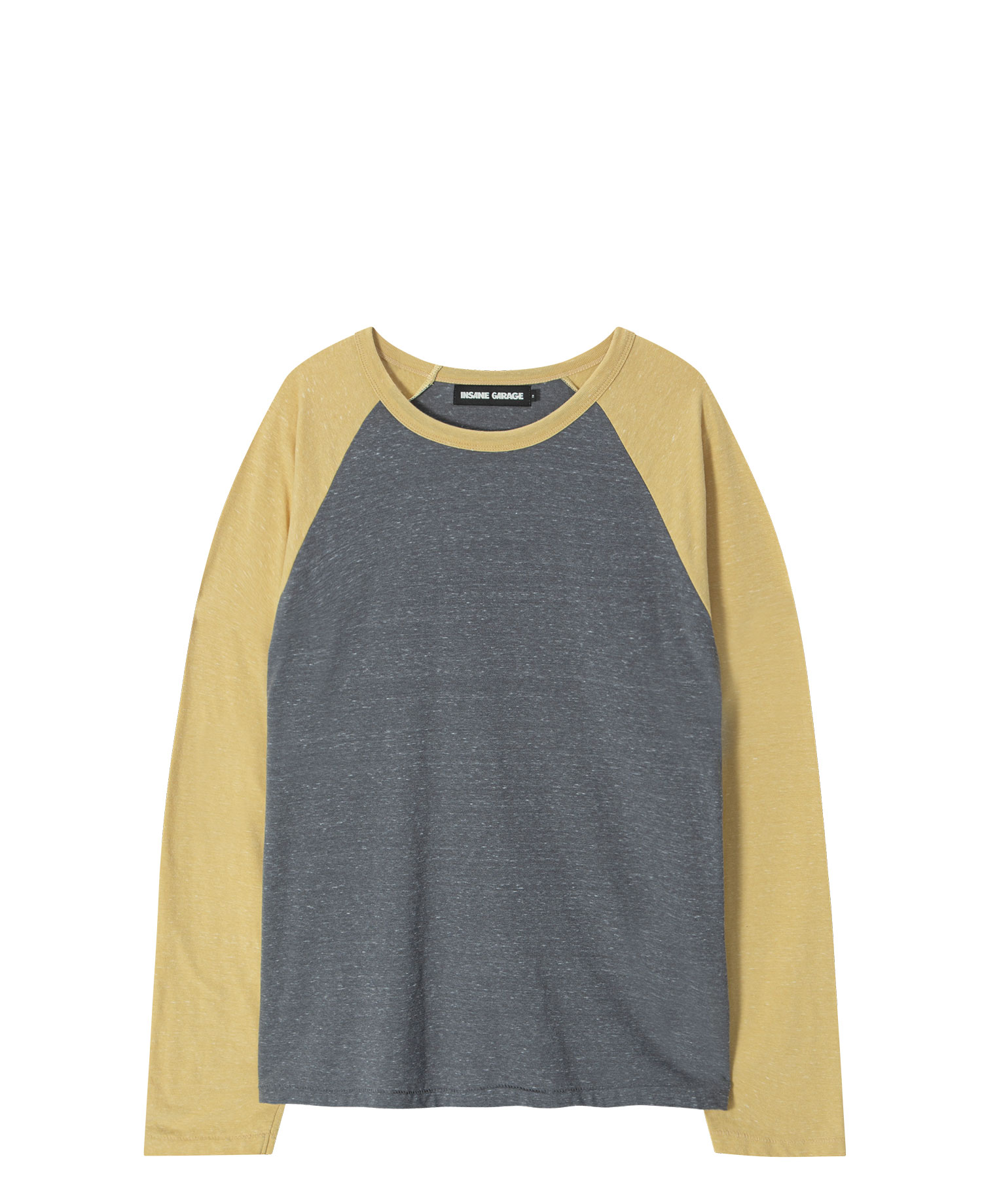 INSANE RAGLAN LONG SLV_YELLOW