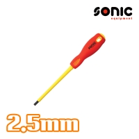 소닉 절연드라이버 2.5mm 일자드라이버 75L VDE 절연공구 16325