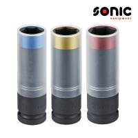 소닉 1/2인치 휠너트소켓(크롬) 17mm~21mm 사이즈선택 타이어복스 플라스틱커버