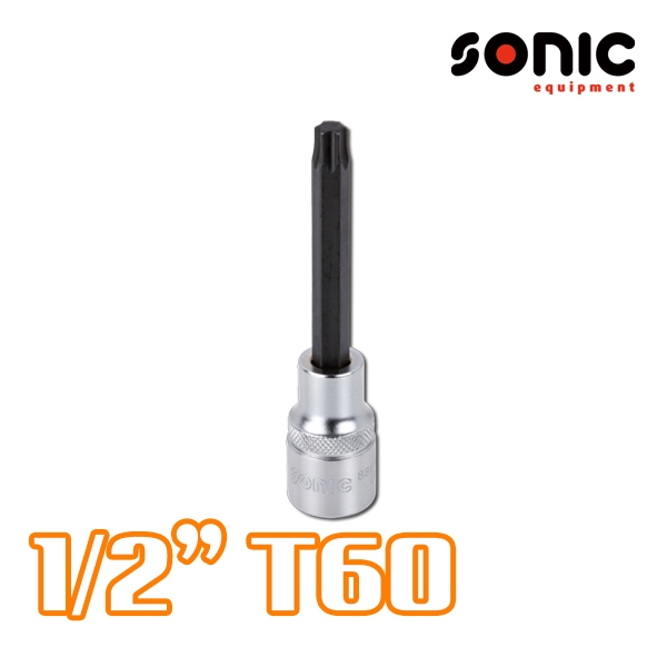 소닉 1/2인치 톡스비트소켓 T60 100mmL 별비트소켓 83610060