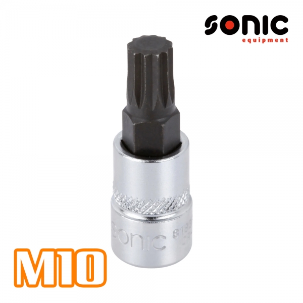 소닉 1/4인치 12각 톡스비트소켓 M10 8183710 Spline Bit socket