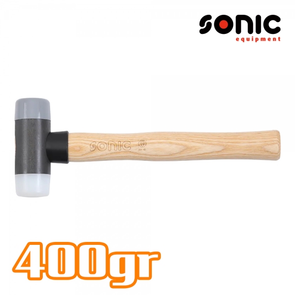 소닉 우레탄망치 나일론망치 400br 4620400 나무손잡이 DIY 이탈리아