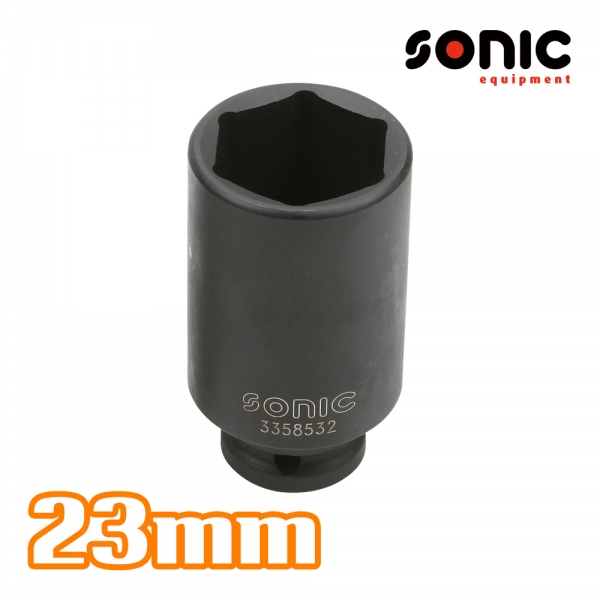 소닉 1/2인치 롱임팩소켓 23mm 3358523 임팩용소켓 임팩롱소켓
