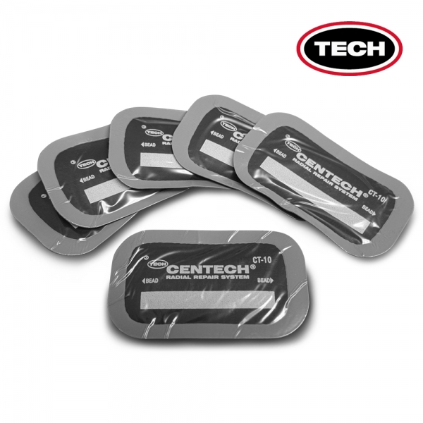 TECH 테크 타이어펑크수리 사각패치 CT-10 20개입 CENTECH 45x75 2Way패치 2Piece수리