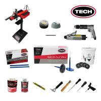 TECH 테크 타이어 펑크수리패키지[라이트] 6mm 버섯패치 타이어수리세트
