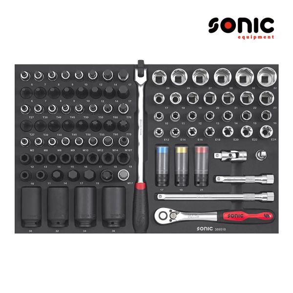 소닉 폼 시스템 1/2인치 소켓세트 95pcs SFS-M 309510 S8/S9/MSS+/NEXT MSS 호환