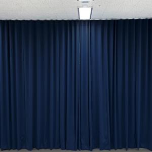 방염,암막,방음커튼,학교,관공서,사무실-곤색