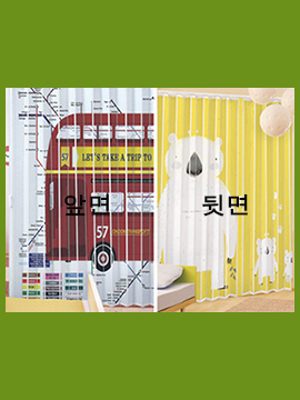 [양면실사] 양겹 UV 실사홀딩도어/ 자바라/ 문대용