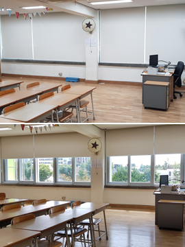 [성북초등학교] 방염블라인드,암막롤스크린,시공설치