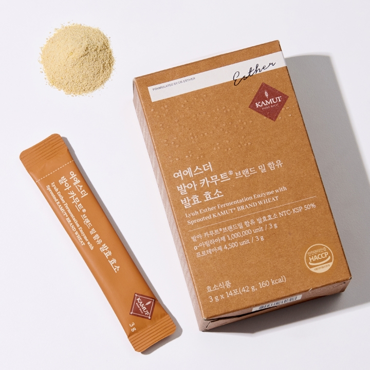 [국민영양] 여에스더 발아 카무트&reg; 브랜드 밀 함유 발효 효소 (정품 카무트 효소)