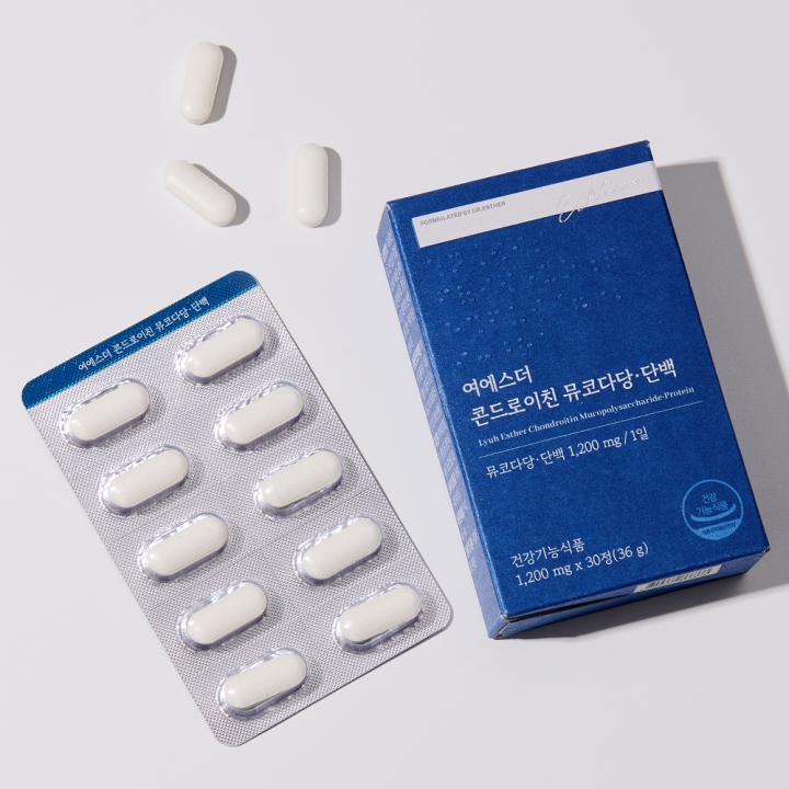 [국민영양] 여에스더 콘드로이친 뮤코다당&middot;단백 15일분 (소연골 유래 프리미엄)