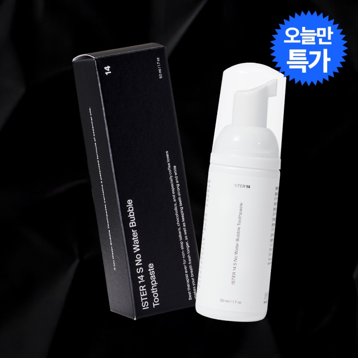 [오늘만특가] 에스 노워터 버블치약 (14초 가글링 구취 제거)