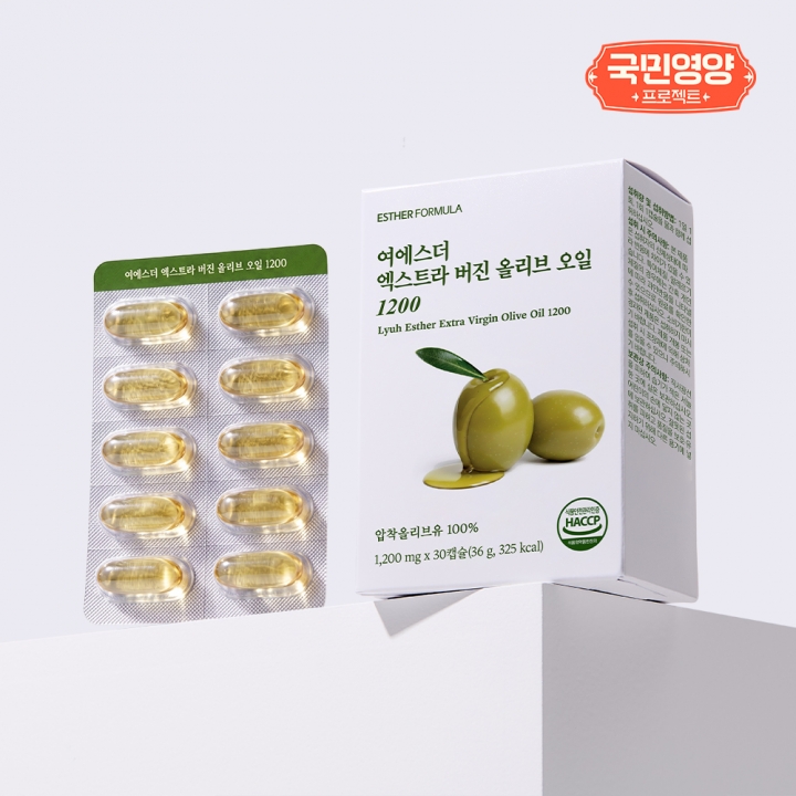 [국민영양] 여에스더 엑스트라 버진 올리브 오일 1200 30캡슐