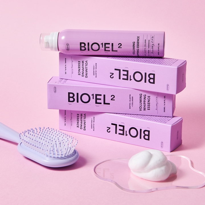 [모발볼륨] 비오틴 엘라스틴 볼류밍 휘핑 에센스 (노워시 타입 마이크로 버블 제형)
