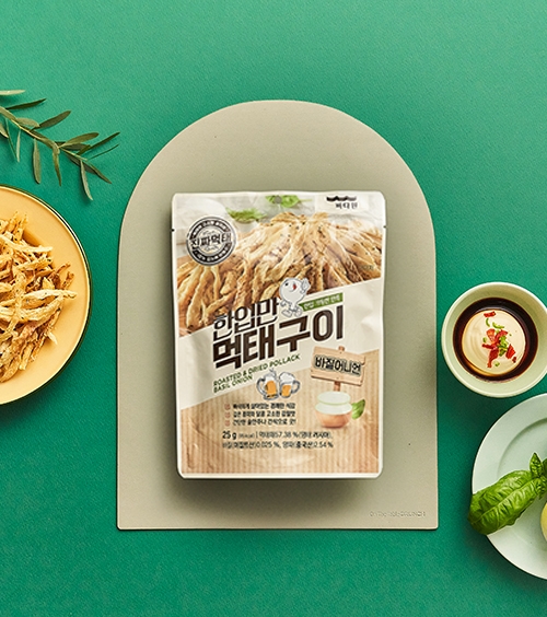 [바다원] 한입만 먹태구이 바질어니언 25g x 4봉