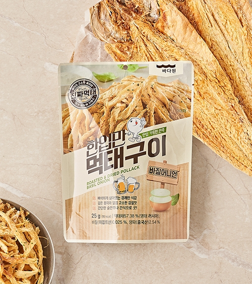 [바다원] 한입만 먹태구이 바질어니언 25g x 4봉
