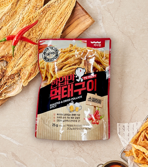 [바다원] 한입만 먹태구이 스파이시 25g x 4봉