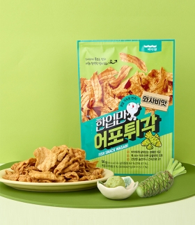 [바다원] 한입만 어포튀각 와사비맛 50g x 4봉