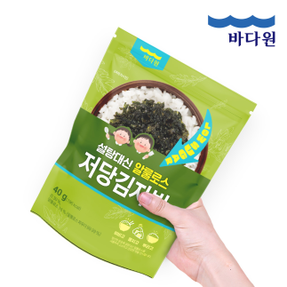 [바다원] 설탕대신 알룰로스 저당김자반 40g 5봉