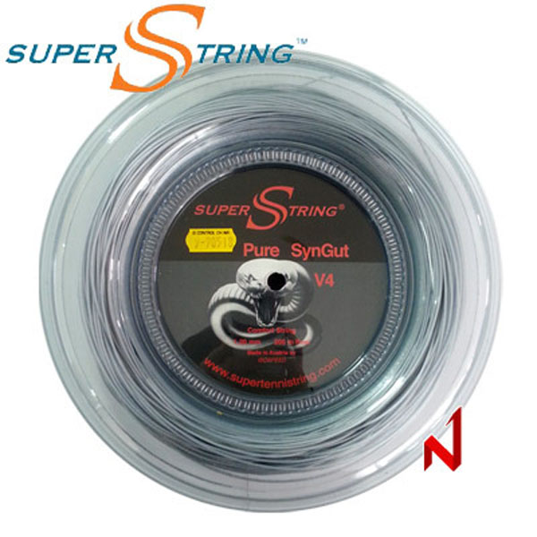 슈퍼스트링 테니스 퓨어 신거트 V4 1.20mm/200m 그레이