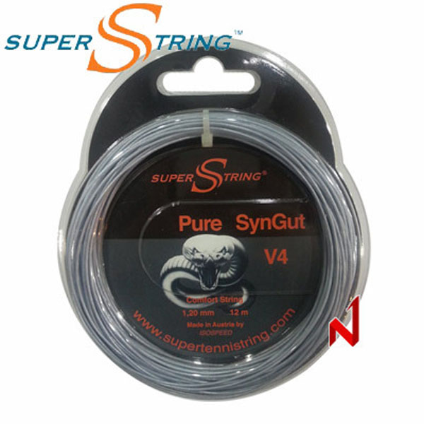 슈퍼스트링 테니스 스트링 퓨어 신거트 V4 1.20mm/12m 그레이 10개 주문시+1개 (총11개)