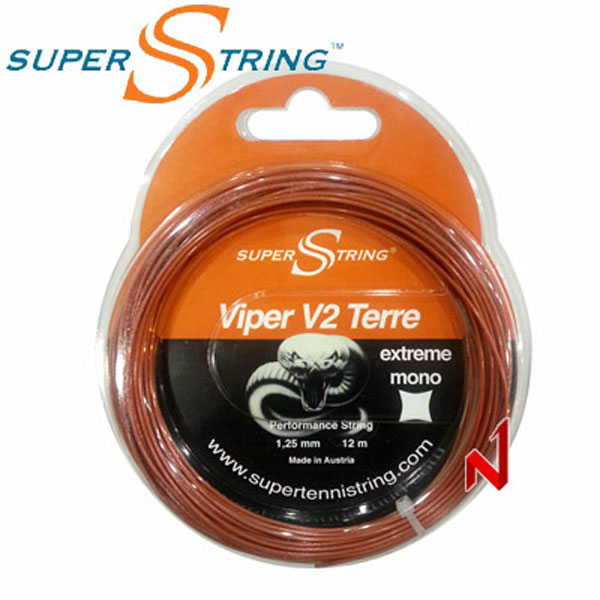 슈퍼스트링 테니스스트링 V2 바이퍼 테레 익스트림 모노 1.20mm 12M BR