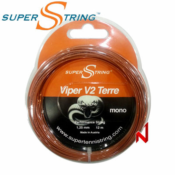 슈퍼스트링 테니스스트링 V2 바이퍼 테레 모노 1.25mm 12M BR