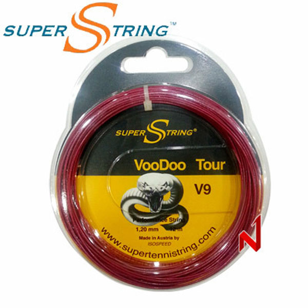 슈퍼스트링 테니스스트링 V9 부두 투어 1.20mm 12M BRD