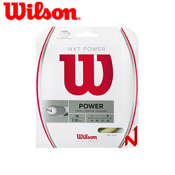 윌슨 테니스스트링 NXT 파워 16/17 1.30/1.25mm WRZ941600/WRZ941700 12.2M NT