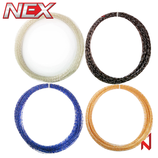 넥스 테니스스트링 크리스탈 1.30mm 12M SI/BK/PU/GD