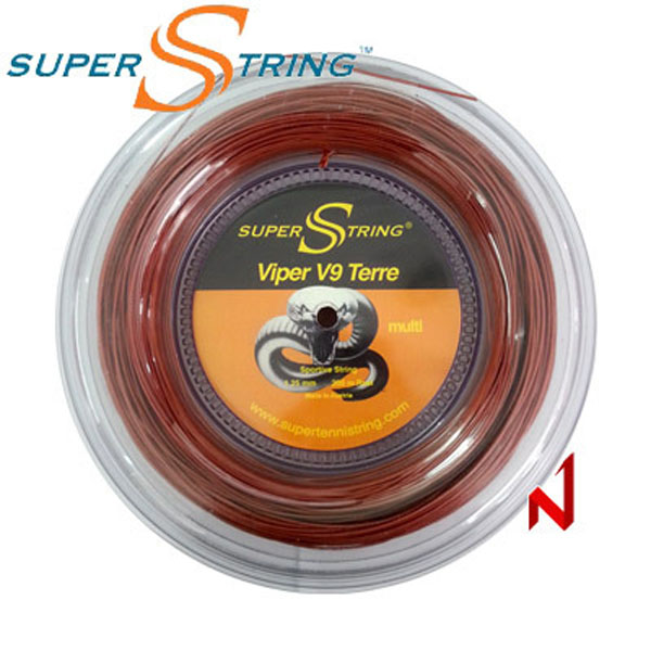 슈퍼스트링 테니스스트링 V9 바이퍼 테레 멀티 1.25mm 200M