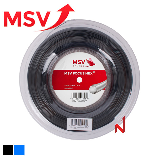 MSV 테니스스트링 포커스헥스 1.27mm 200M 2색상