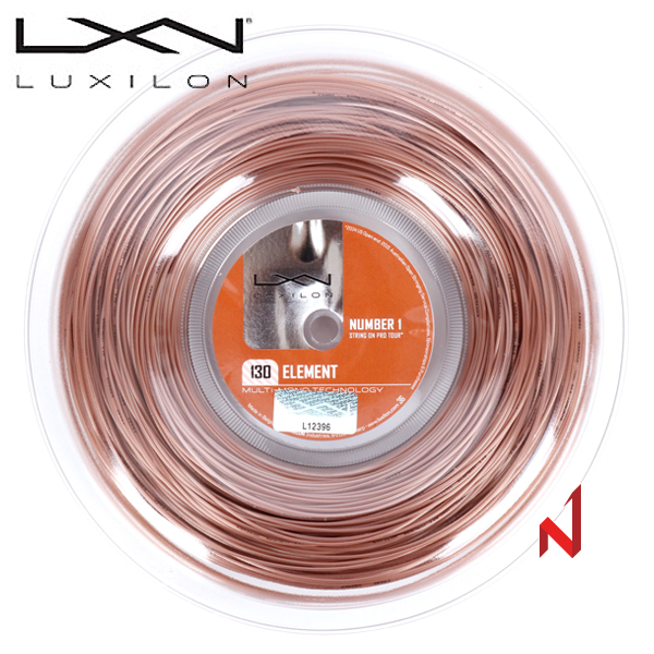 럭실론 테니스스트링 엘리멘트 1.25/1.30mm WRZ990106/WRZ990111 200M BR 원형