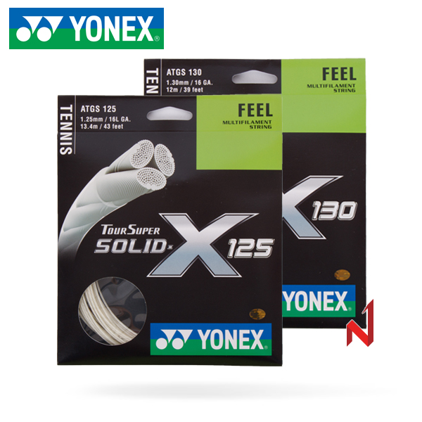 요넥스 테니스스트링 투어 슈퍼 솔리드X 1.25/1.30mm 12M WH