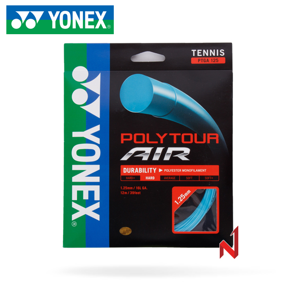 요넥스 테니스스트링 폴리투어 에어 PTGA 1.25 12M SB 원형