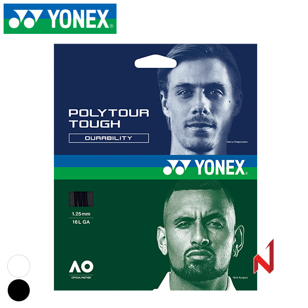 요넥스 테니스스트링 폴리투어 터프 PTGT 1.25 12M 2색상 원형