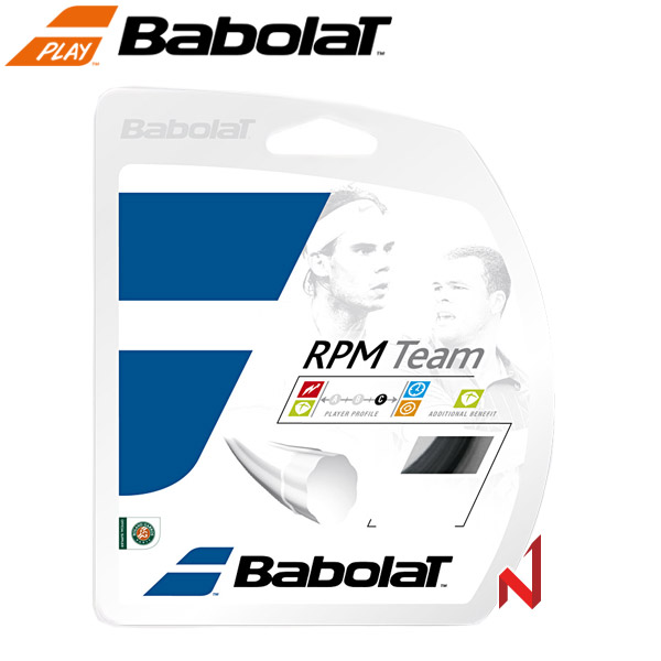 바볼랏 테니스스트링 RPM 팀 1.25mm 그레이 12M